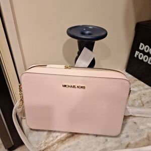 Michael Kors Pink Blush Saffiano Crossbody Bag
